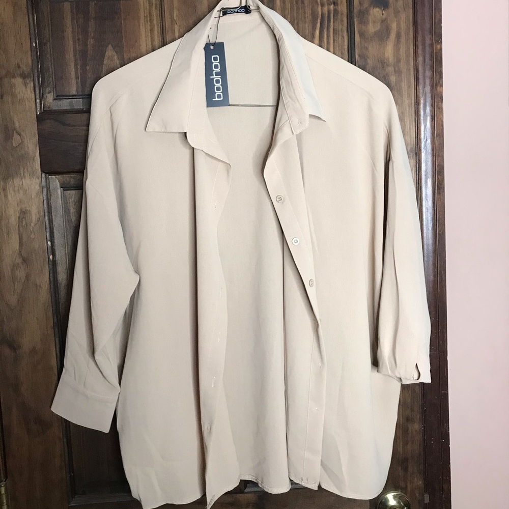 Oversize woven utility shirt